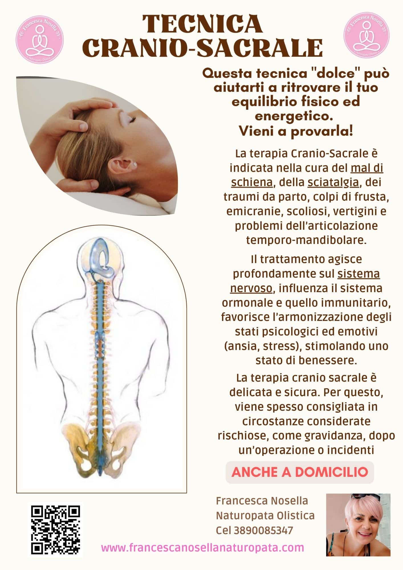 Scopri di più sulla tecnica cranio sacrale